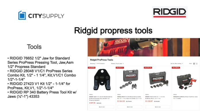 Ridgid ProPress Tools