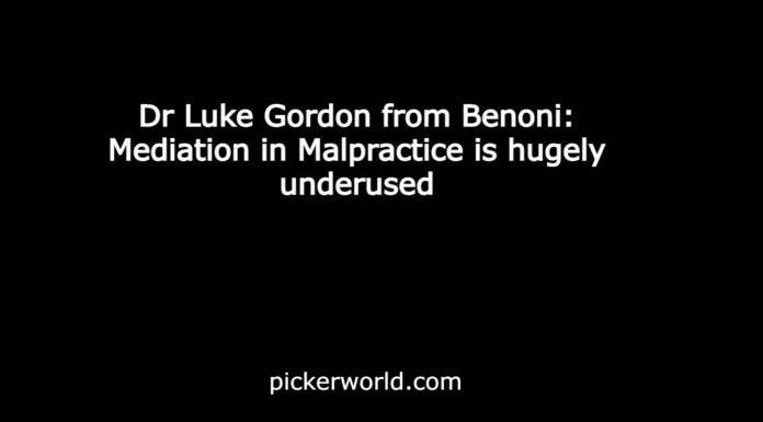 Dr Luke Gordon from Benoni: Mediation in Malpractice is hugely underused