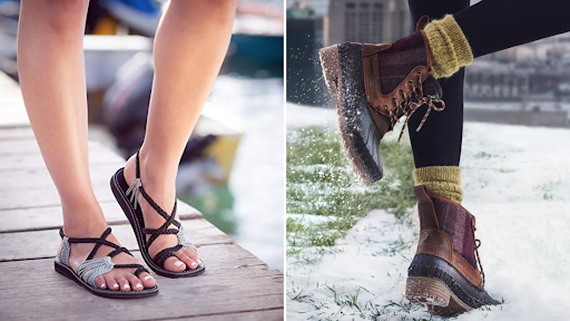 Sandals & Warm Boots For Seasonal Needs